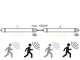 Mennyezeti por és páramentes IP65 LED lámpatest (36W) 120 cm, természetes fehér, 4000K, sorolható, mozgásérzékelős