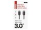 HDMI 2.0 High Speed csatlakozókábel, 3 méter, fekete