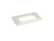 Szerelvényezhető kábelcsatornához szerelvénytartó, 8 modul (100x50 mm) fehér