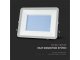 Pro-S LED reflektor, fekete ház (300W/115°) - természetes fehér, Samsung chip, 1 m vezetékkel