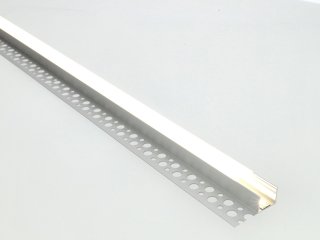 ALP-025 Ezüst - Gipszkartonba süllyeszthető alu profil LED szalaghoz (Opál búrával)