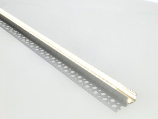 ALP-025 Ezüst - Gipszkartonba süllyeszthető alu profil LED szalaghoz (Átlátszó búrával)
