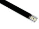 -MINI-01-A - Alumínium profil (felületre) LED szalaghoz (Fekete PVC búrával)
