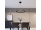 Mennyezeti LED design csillár: J7300/B (40W) - Színhőmérséklet és fényerő szabályzás!