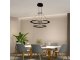 Mennyezeti LED design csillár: J7301/B (65W) - Színhőmérséklet és fényerő szabályzás!