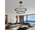 Mennyezeti LED design csillár: J7302/B (90W) - Színhőmérséklet és fényerő szabályzás!