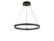 Fekete csillár J4338/B (85W LED) - távirányítós LED design csillár + Smart funkció