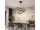 Mennyezeti LED design csillár: J4339/B (140W) - Színhőmérséklet és fényerő szabályzás!