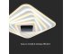 Mennyezeti LED design lámpa (150W) Színhőmérséklet + fényerő állítás!