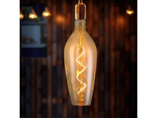 E27 LED izzó Vintage filament (4W/300°) B125 - meleg fehér