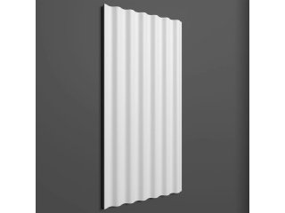 Poliuretán 3D hullámos falpanel, festhető és ütésálló (200 cm x 25 cm) - W 372 FLEX hajlítható