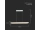 Design LED csillár (24W), fehér színű - meleg fehér