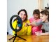Szelfi ring light LED körlámpa, asztali állvánnyal (10W) állítható színhőmérséklet