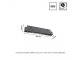 System Shift sínes LED lámpa (48 Volt) - 12W (35° - meleg fehér) 20.4 cm, fekete