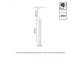 System Shift sínes LED lámpa (48 Volt) függeszték - 12W (25° - meleg fehér) fehér