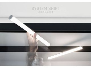 System Shift sínes LED lámpa (48 Volt) - 12W (165° - meleg fehér) fekete