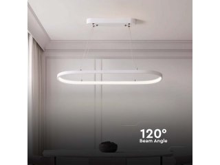 Design LED csillár (24W) fehér színű - meleg fehér