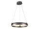 Design LED csillár (20W), kávé színű - meleg fehér