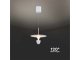 Design LED függeszték (9W), fehér színű - meleg fehér