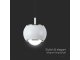 Design LED függeszték (9W) fehér színű, gömb forma - meleg fehér