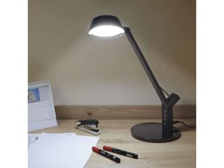 Simon asztali LED lámpa (8.3W) fekete, változtatható színhőmérséklet, + USB töltő