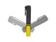 LED munkalámpa (5W COB - 3W SMD) akkus, fekete-sárga