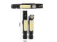 LED munkalámpa (3W SMD + 3W COB) akkus, fekete-sárga