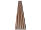 Fa hatású lamella, falburkolat - széles lamellával (260cm x 30cm x 1.5cm) - bronz tölgy+fekete