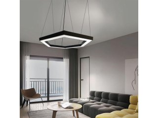 Design LED csillár (60W) fekete színű - természetes fehér