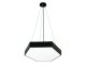 Design LED csillár (40W) fekete színű - természetes fehér