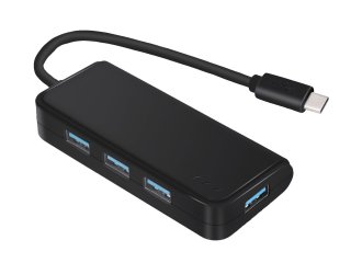 USB Type-C átalakító adapter, fekete - 4xUSB 3.0