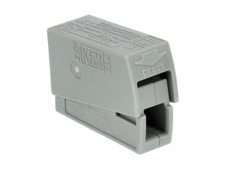 224 Wago csillárkapocs (1X2.5 mm²), szürke (100 db)