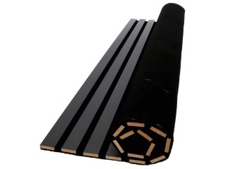 - Fa hatású, hangszigetelő lamella falburkolat, hajlítható filc hátlappal (60 cm x 90 cm x 0.9 cm) - Antracit