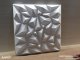 Fehér falpanel, 3D műanyag falburkolat, 50x50 cm - Ice White Diamond