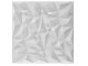 Fehér falpanel, 3D műanyag falburkolat, 50x50 cm - Ice White Diamond
