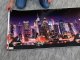 Nyomtatott konyhai hátfal, konyhapanel ütésálló és hőálló ABS anyagból, 295x60 cm - City Éjszakai város
