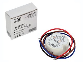 LED tápegység 24 Volt - kötődobozba szerelhető (30W/1.25A) IP67