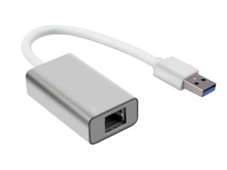USB Type-A átalakító adapter, ezüst - RJ45 ethernet, 1000 Mbit/s