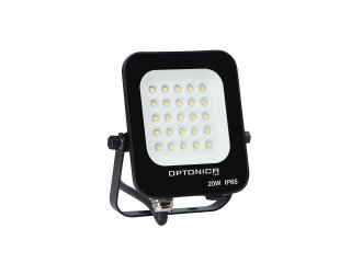 SMD LED reflektor fekete (20W/1800lm) - Hideg fehér