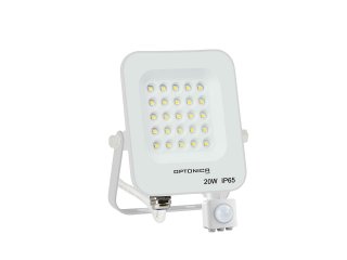 Mozgásérzékelős LED reflektor fehér (20W/1800lm) - Hideg fehér