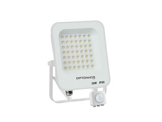 Mozgásérzékelős LED reflektor fehér (30W/2700lm) - Természetes fehér