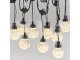 LED kültéri fényfüzér buborékos gömb izzókkal (20 db izzó, 7.6 méter, 6 Watt) meleg fehér