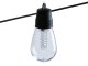 SMART Okos napelemes fényfüzér kültérre, 15 db színes filament izzó + 84 db LED, távirányító + telefonos vezérlés