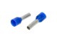 Vezetékre erősíthető érvéghüvely 2.5 mm2 vezetékekhez, kék (100 db) L=8mm
