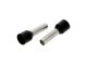 Vezetékre erősíthető érvéghüvely 6 mm2 vezetékekhez, fekete (100 db) L=12mm