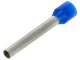 Vezetékre erősíthető érvéghüvely 2.5 mm2 vezetékekhez, kék (100 db) L=18mm