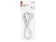 Hálózati csatlakozó, dugvillás kábel (3x1 mm2) 3 méter, fehér, PVC szigetelés