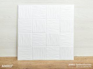 Polisztirol mennyezet burkolat, 4 mm vastag mennyezeti lap (50x50 cm) Chess