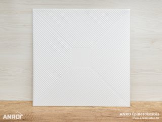Polisztirol mennyezet burkolat, 4 mm vastag mennyezeti lap (50x50 cm) Cross