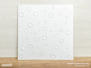 Polisztirol mennyezet burkolat, 4 mm vastag mennyezeti lap (50x50 cm) Bubbles
